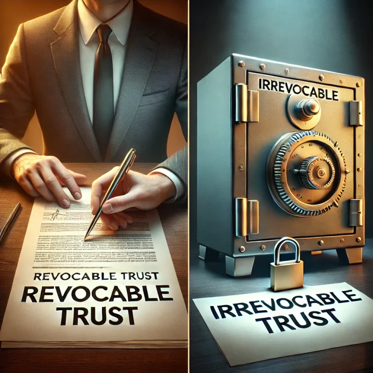 the difference between a revocable trust and an irrevocable trust.